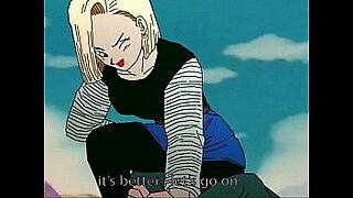 android 18 on the beach