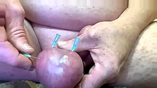 saline injection cock in ass
