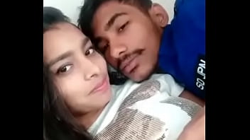 desi college girlfriend romantic kiss and boob press