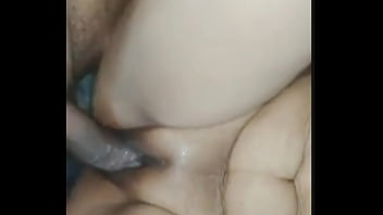 1 girl and 3 black mens putting 3 dicks at one time in girl puusy and hole