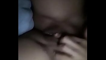 amazing young female cries in passion in the bed with her boyfriend