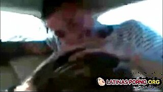 en carro porno