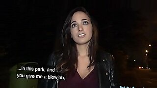 stupid porn star makes public porn in budapest