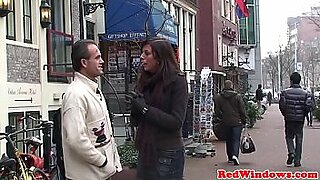 busty street blowjob