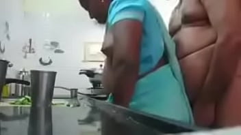 indian step mom fucks step son while dad is out on kitchen counter