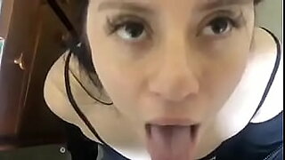 shy blondy teen has an intense orgasm when her man eats her pussy