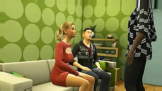 mom fuck with friend son while playing video game